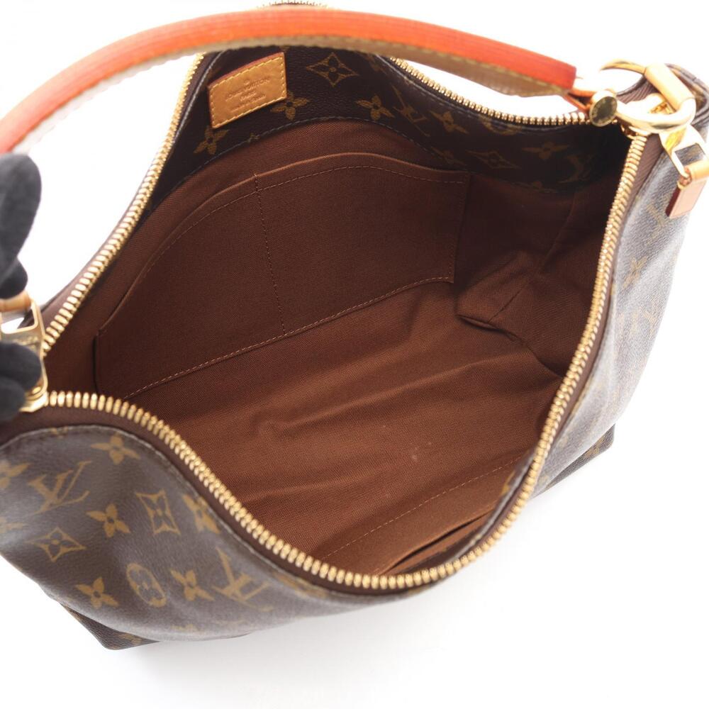 Louis Vuitton Bag Sully Monogram Canvas Leather Shoulder Brown